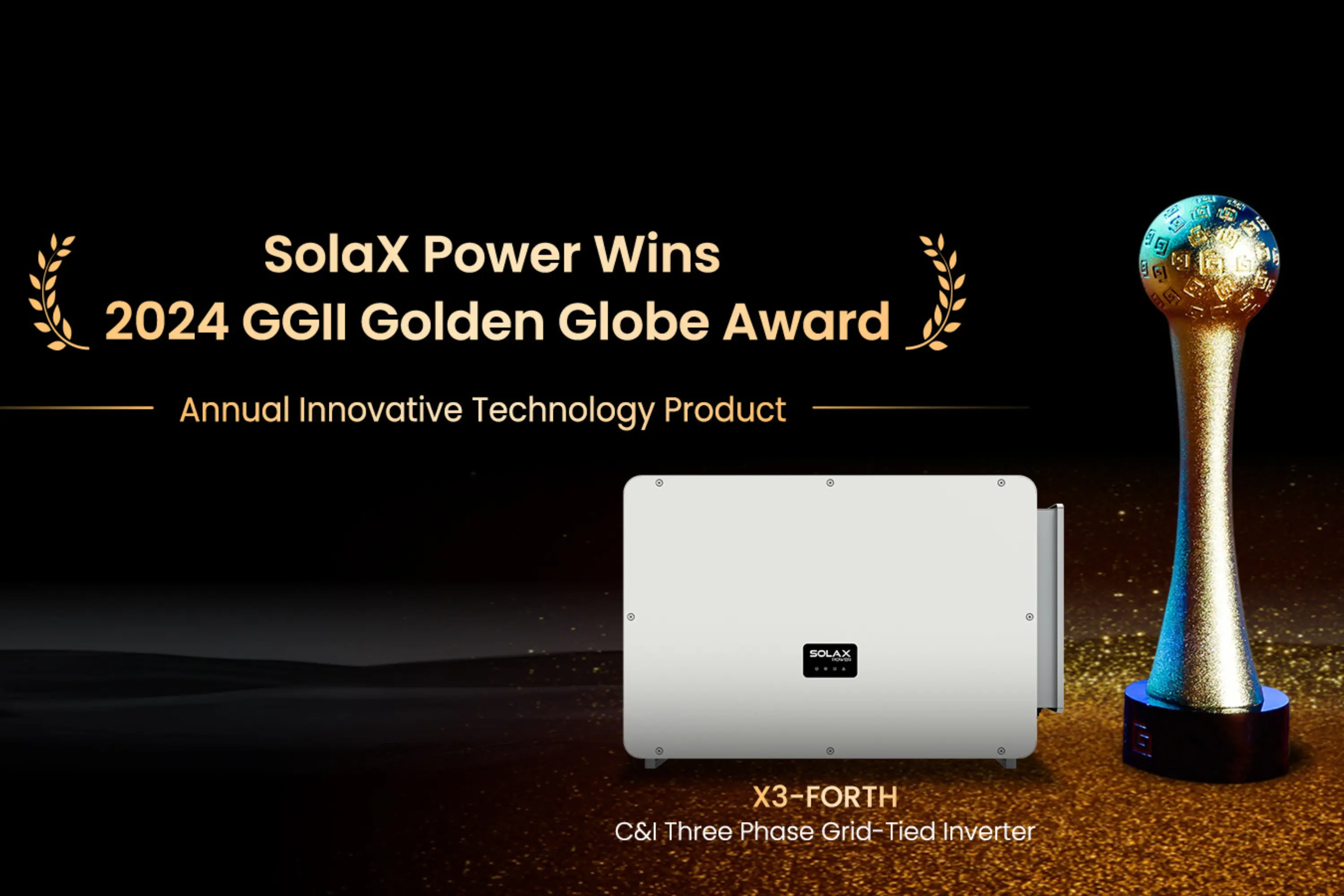 Awards Highlights | SolaX Wins 2024 GGll Golden Globe Award for“Innovative Product of the Year”